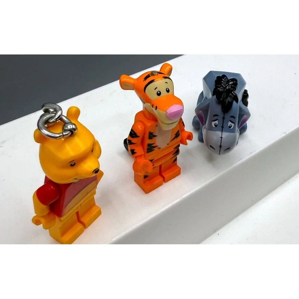 LEGO Winnie the Pooh Tigger Eeyore Minifigures Lot Disney Keychain Figures *Read